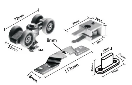 Laguna Standard-100 görgő szett