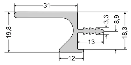 ZOBAL UKW-5 fogó profil méretezése