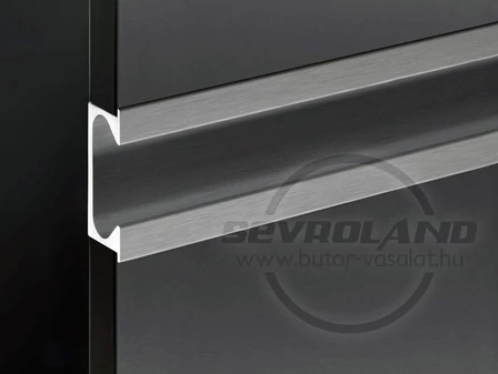 ZOBAL UKW-6 inox fogó profil - ajtóba marva