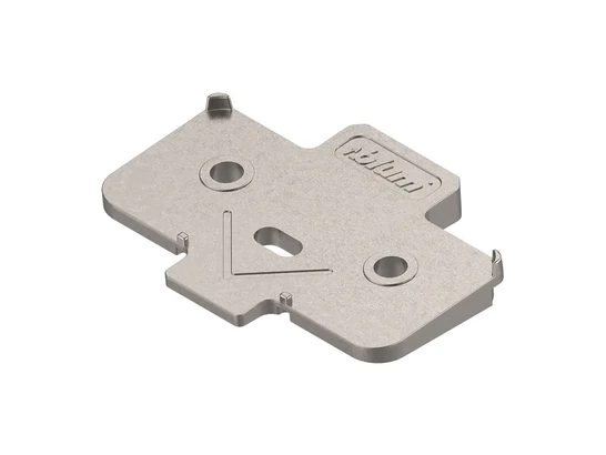 BLUM keresztalakú szögbenálló ék. +5° csavaros cink. távolság 0.8 mm