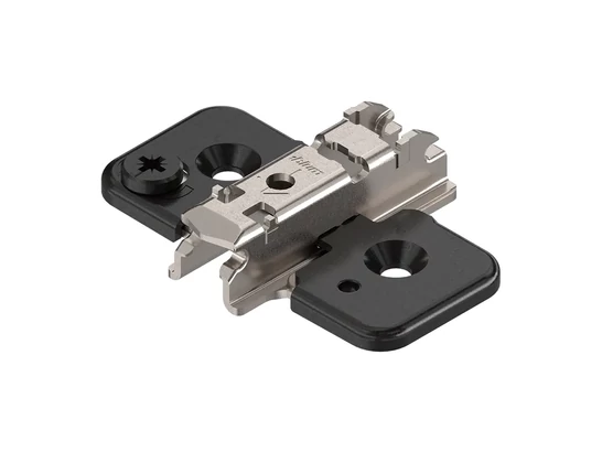 BLUM CLIP ONYX excenteres keresztszerelőtalp, acél, csavaros, távolság 3 mm