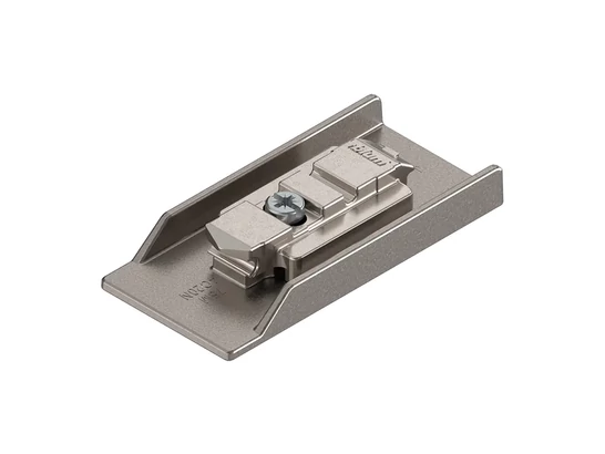 BLUM CLIP CRISTALLO ragasztható szerelőlap, nikkelezett cink, öntapadós, távolság 0 mm