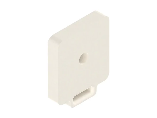 BLUM távtartó belső fiókhoz. részleges kihúzás 4 mm dűbel nélkül. krémfehér
