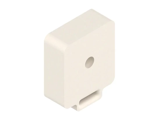 BLUM távtartó belső fiókhoz. részleges kihúzás 8 mm dűbel nélkül. krémfehér