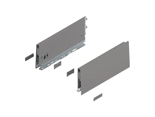 BLUM MERIVOBOX káva magasság M, NL 600 mm, indiumszürke-matt