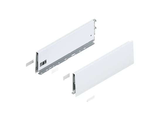 BLUM MERIVOBOX káva magasság K, NL 400 mm, selyemfehér-matt