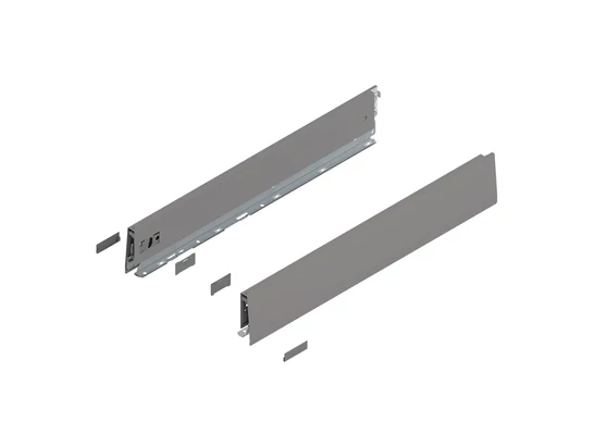 BLUM MERIVOBOX káva magasság M, NL 550 mm, indiumszürke-matt