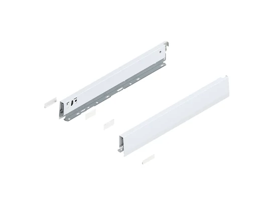 BLUM MERIVOBOX káva, magasság N, NL 450 mm, selyemfehér-matt