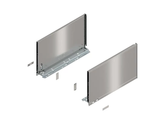 BLUM LEGRABOX pure káva F, 400, INOX (ujjlenyomatálló)