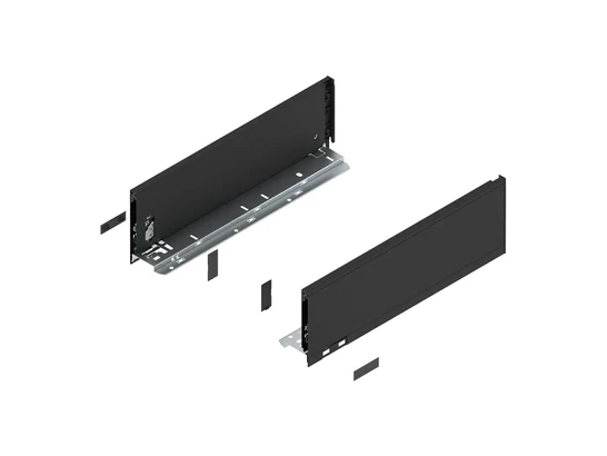 BLUM LEGRABOX pure káva K, 400 mm, karbonfekete matt