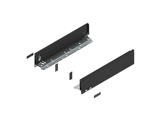 BLUM LEGRABOX pure káva M, 400, karbonfekete-matt