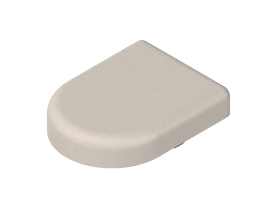 BLUM CLIP top edénytakaró - D-alakú üvegajtópánt. műanyag matt nikkelezett