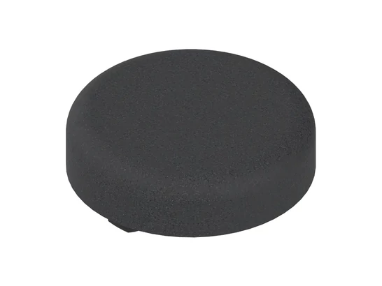 BLUM CLIP top edénytakaró - kerek üvegajtópánt, műanyag fekete