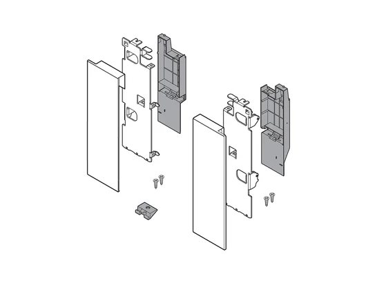Legrabox C karbonfekete belső előlaprögzítő mag. korláthoz