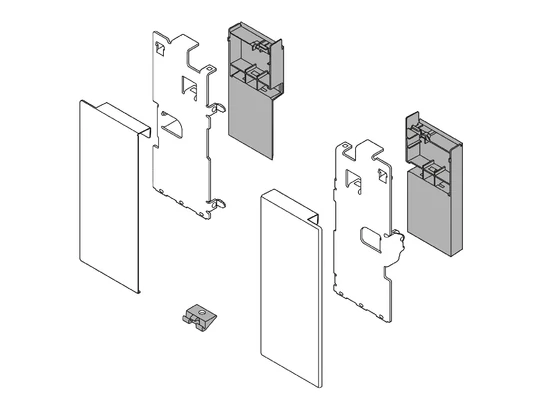 Legrabox K selyemfehér belső előlaprögzítő