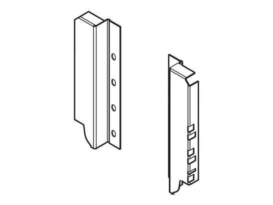 Tandembox C szürke hátfalrögzítő