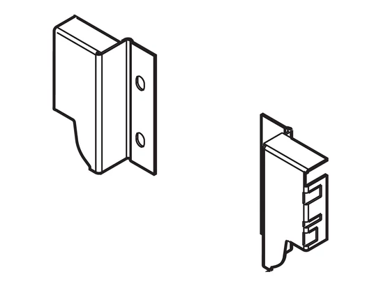 Tandembox M szürke hátfalrögzítő