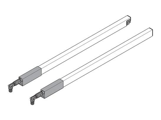 Tandembox Antaro 350-hez szürke magasító korlát