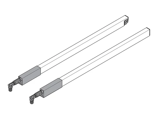 Tandembox Antaro 550-hez szürke magasító korlát