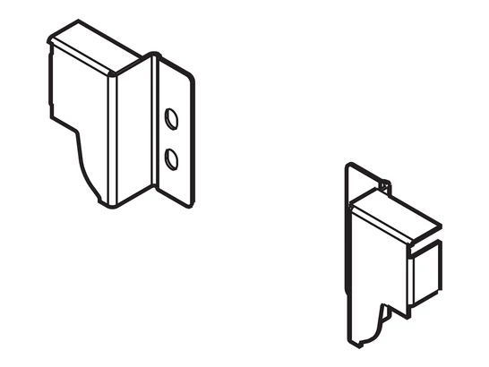 Tandembox N szürke hátfalrögzítő