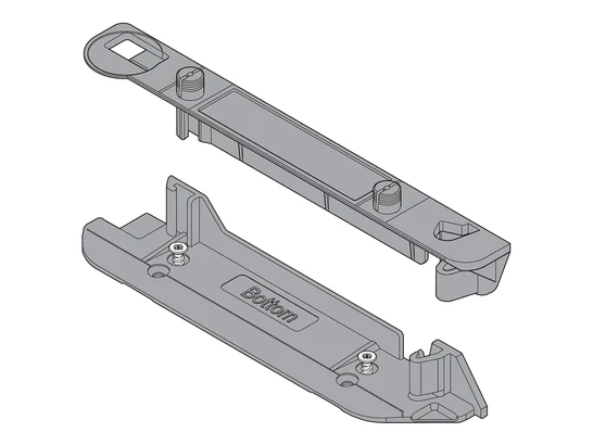 SERVO-DRIVE tartóprofil rögzítő: alsó+felső fekvő összekötőhez