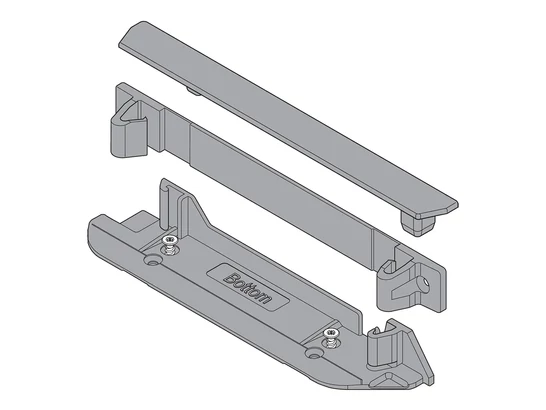 SERVO-DRIVE tartóprofil rögzítő: alsó+felső álló összekötőhez