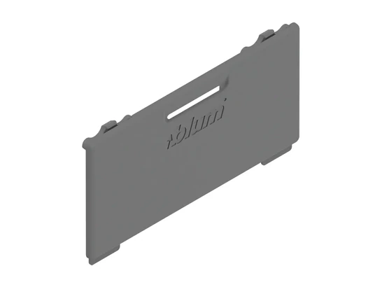 BLUM MERIVOBOX takarósapka káva belső, indiumszürke