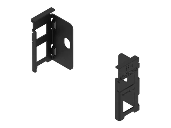 BLUM LEGRABOX hátfalrögzítő N, karbonfekete-matt