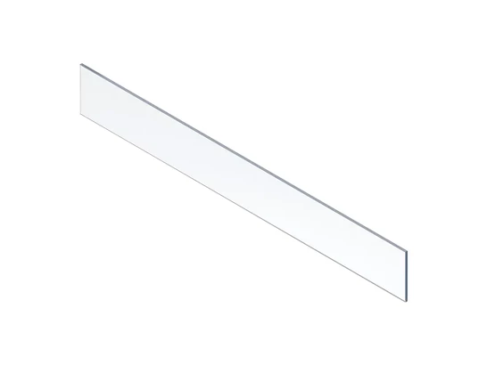 BLUM MERIVOBOX betételem előre, szélessége 1200mm (18/19), átlátszó üveg