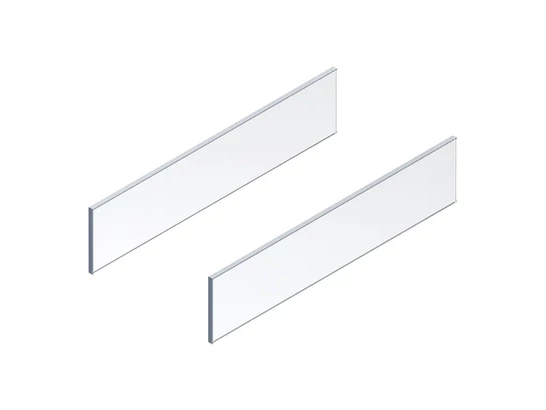 BLUM MERIVOBOX becsúsztatható elem oldalsó része, NL 500 mm, átlátszó üveg