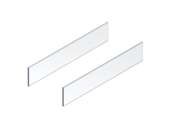 BLUM MERIVOBOX becsúsztatható elem oldalsó része, NL 550 mm, átlátszó üveg