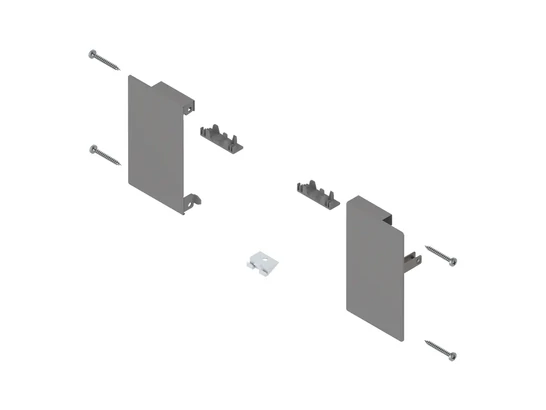 BLUM MERIVOBOX előlaptartó belső fiókhoz M, indium szürke matt