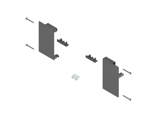 BLUM MERIVOBOX előlaprögzítő belső fiók, magasság M, orionszürke matt