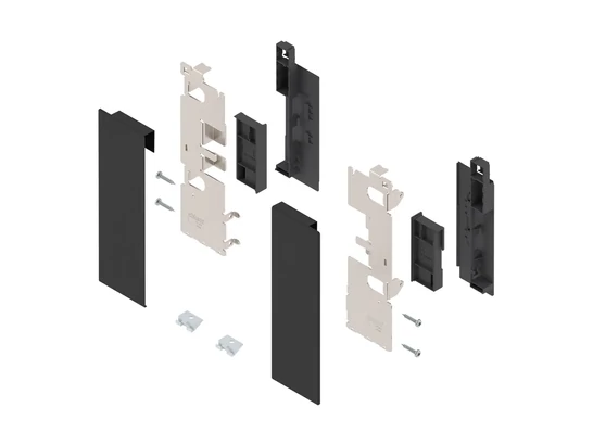 BLUM LEGRABOX belső előlaprögzítő betételemmel C, karbonfekete