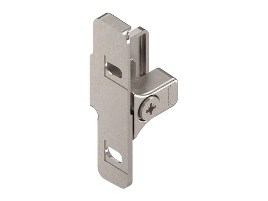 BLUM METABOX előlaprögzítő. káva N. csavaros verzió. jobbos. cink. nikkelezett