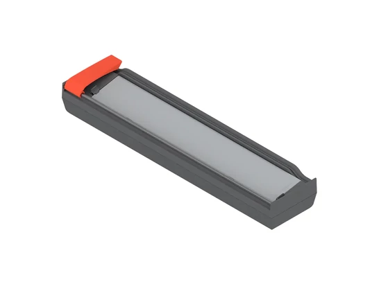 BLUM ORGA-LINE fóliavágó alufóliához, RAL 7037 szürke műanyag/nemesacél