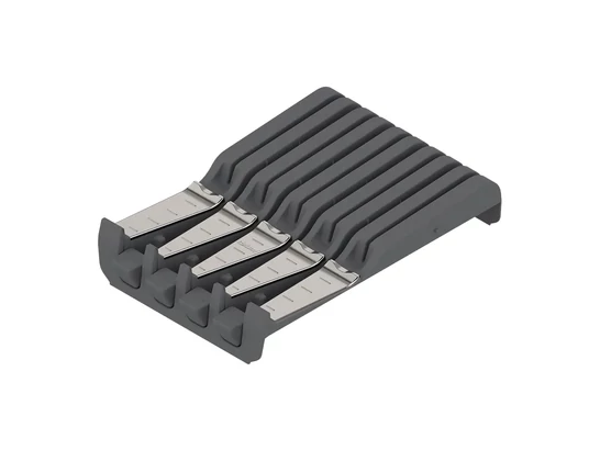 BLUM ORGA-LINE késtartó szélesség 177,5 mm, mélység 260 mm, műanyag szürke/nemesacél