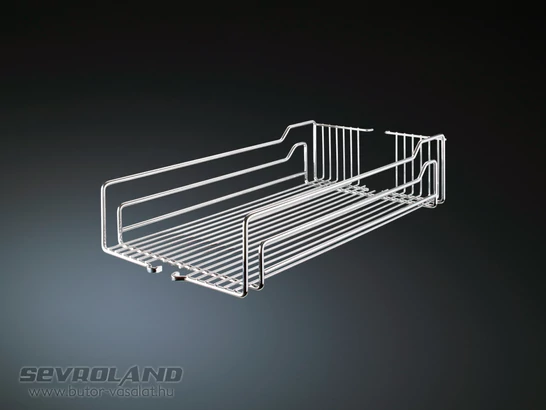 Dispensa rácsos króm kosarak