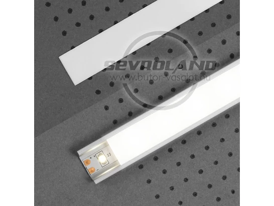 Befűzős fehér LED takaró szalag aluprofilba