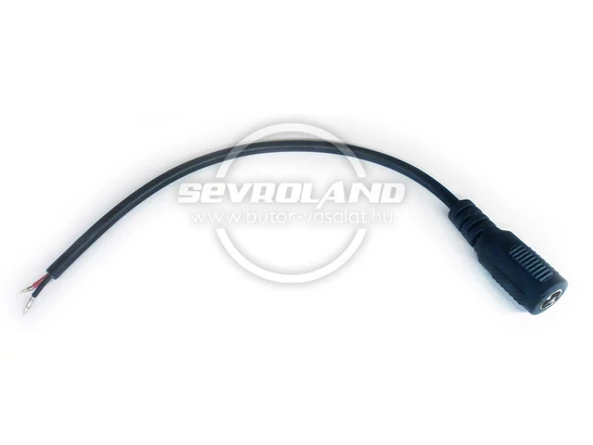 DC csatlakozós forrasztható vezeték (17 cm)