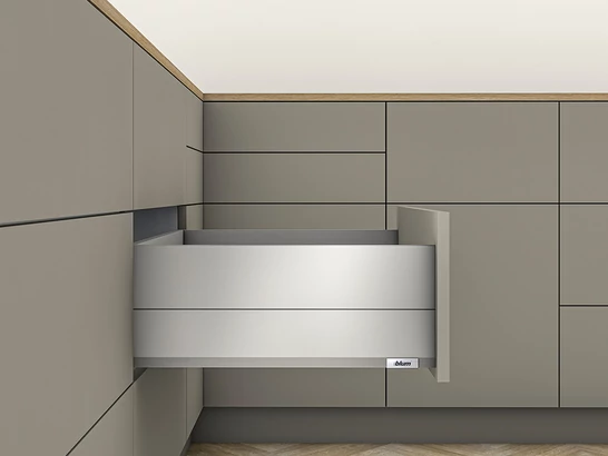 MERIVOBOX E BOXCAP indiumszürke fiókvasalat szettek