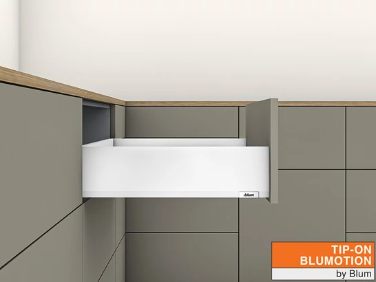 MERIVOBOX K TIP-ON BLUMOTION selyemfehér fiókvasalat szettek