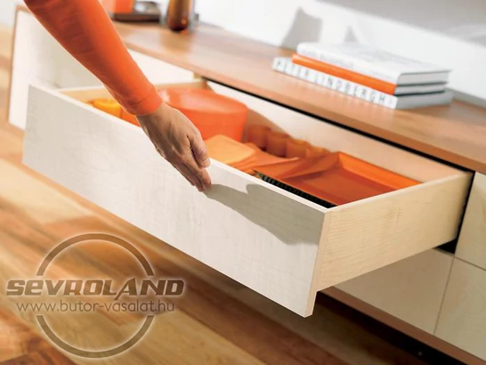 Blum TANDEM teljes kihúzású fiók TIP-ON nyitásrásegítővel