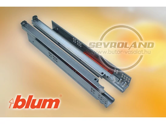 Blum TANDEM teljes kihúzású - fékes (BLUMOTION) - 50 kg teherbírású fióksín