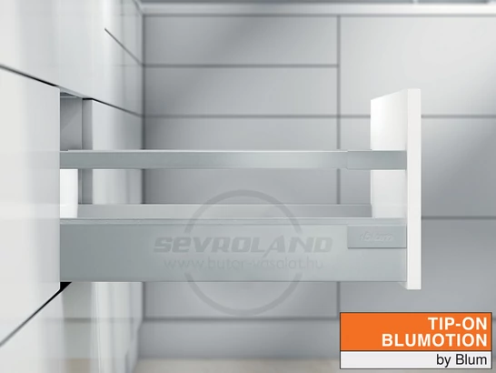 Blum TANDEMBOX Antaro C TIP-ON BLUMOTION világosszürke fiók