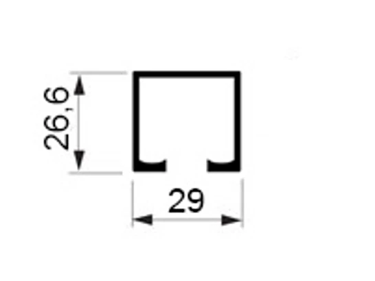 Laguna K-075 felső sín natúr