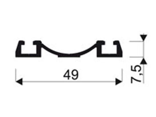 Sevroll Elegant alsó sín ezüst