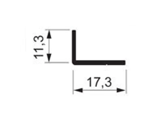 Sevroll Mini L sarokprofil 3 m ezüst