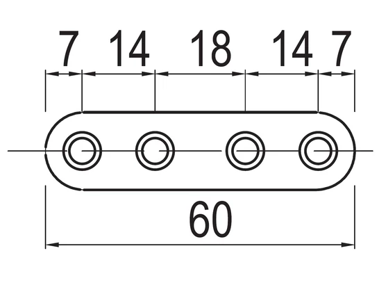 Összekötő lemez osztott ajtóhoz (1db)