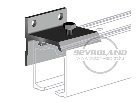 Herkules 45 mm sínrögzítő elem falra